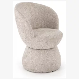   Modern forgószék , puha beige színű kárpitozott szövettel , amely elegáns megjelenésű és kényelmes 63x62x82x48 cm