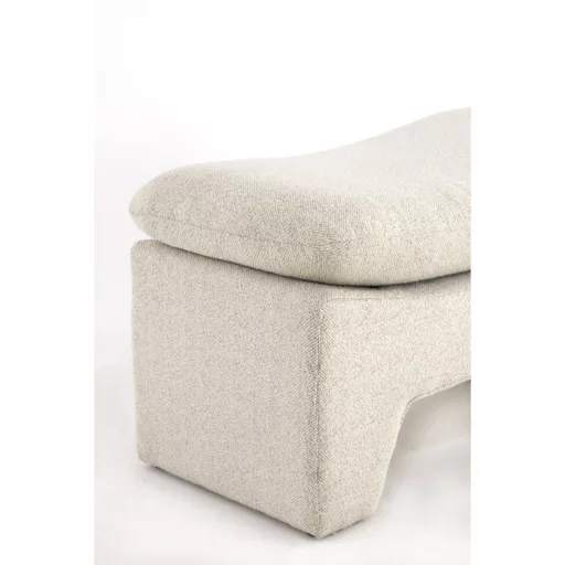 Letisztult formavilágú modern ülőpad bézs színben 80x40x48,5 cm