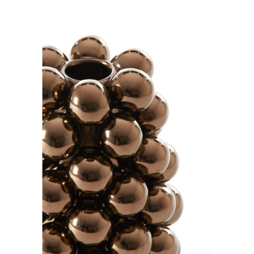 Különleges bronz metálfényű váza 28cm