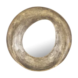   Különleges organikus formájú, antik arany keretes dekor tükör