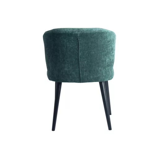 Karfás design szék – Zöld kárpitozás, fekete lábakkal