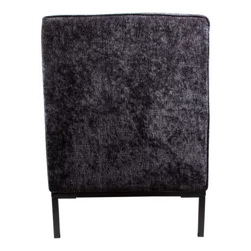 Modern antracit szürke designer kanapé , bal karos  fekete fém lábakkal – kárpitozott nappali kanapé minimalista stílusban