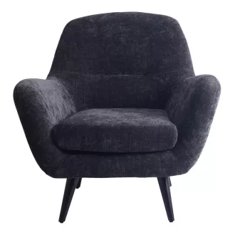   Sötétszürke lounge fotel karfákkal – modern design karosszék