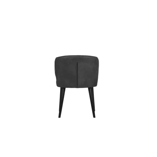 Kárpitozott design szék –Antracit, fekete lábakkal