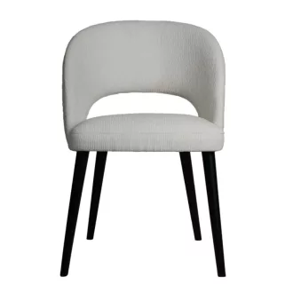    Fehér színű kárpitozott design szék – Modern étkezőszék