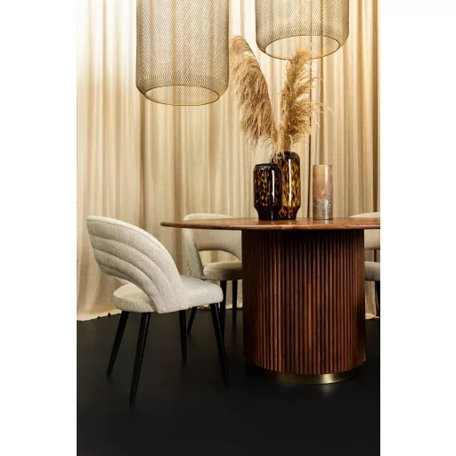  Fehér színű kárpitozott design szék – Modern étkezőszék