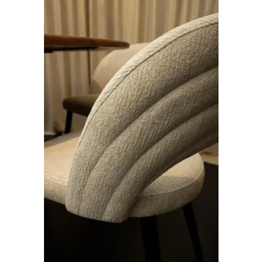  Fehér színű kárpitozott design szék – Modern étkezőszék