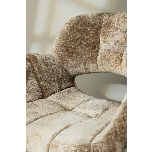 Forgatható karfás design szék – Patchwork kárpitozás, fekete talppal