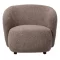 Barna lounge fotel textil kárpittal – modern design karosszék nappaliba