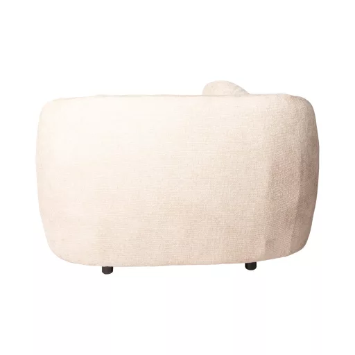 Krém lounge fotel díszpárnákkal – modern design karosszék nappaliba
