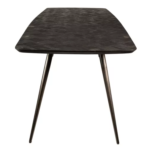Prémium akácfa étkezőasztal fém lábakkal – 240 cm | Modern design