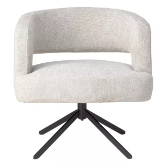 Forgatható design szék – Bézs buklé kárpitozással