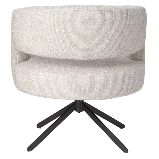 Forgatható design szék – Bézs buklé kárpitozással