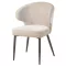 Kárpitozott design szék – Bézs buklé, modern formavilág