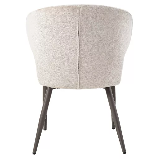 Kárpitozott design szék – Bézs buklé, modern formavilág