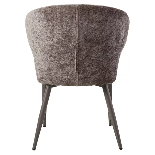 Kárpitozott design szék – Barna buklé, modern formavilág