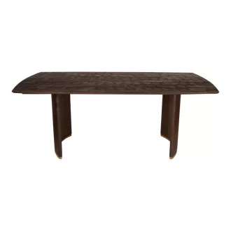   Prémium mangófa étkezőasztal fém lábakkal – 200×100 cm modern design étkezőasztal