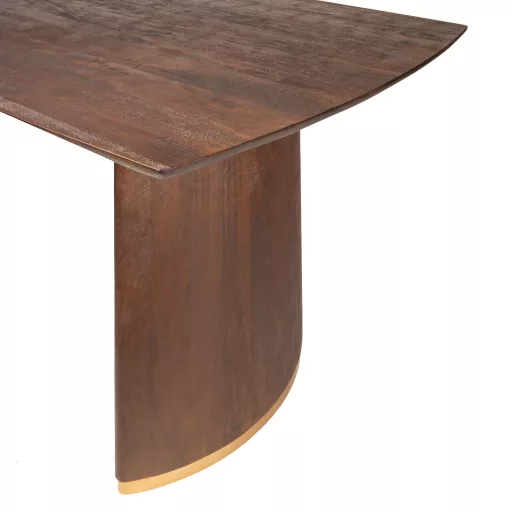 Prémium mangófa étkezőasztal fém lábakkal – 200×100 cm modern design étkezőasztal
