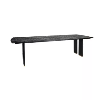   Prémium mangófa étkezőasztal fém lábakkal – 200×100 cm modern design étkezőasztal