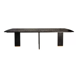   Prémium mangófa étkezőasztal fém lábakkal – 240×100 cm modern design étkezőasztal