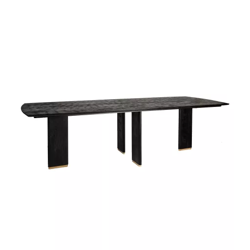 Prémium mangófa étkezőasztal fém lábakkal – 240×100 cm modern design étkezőasztal