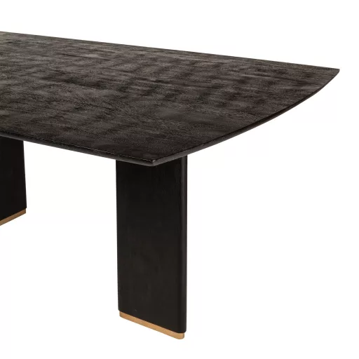Prémium mangófa étkezőasztal fém lábakkal – 240×100 cm modern design étkezőasztal