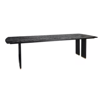   Prémium mangófa étkezőasztal fém lábakkal – 280×110 cm modern design étkezőasztal