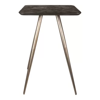 Fa bárasztal fém lábakkal – modern design magas asztal