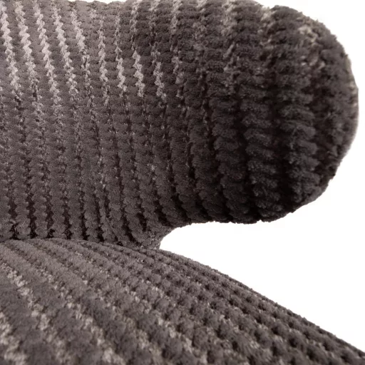 Kárpitozott design szék – Taupe szín, fa lábakkal