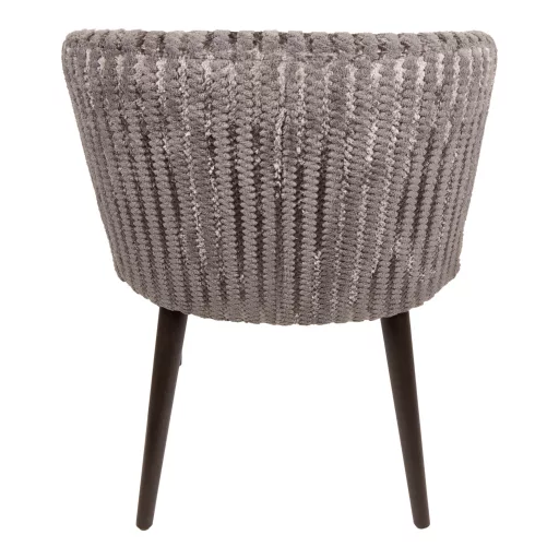 Kárpitozott design szék – Taupe szín, fa lábakkal