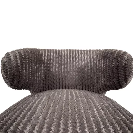 Kárpitozott design szék – Taupe szín, fa lábakkal