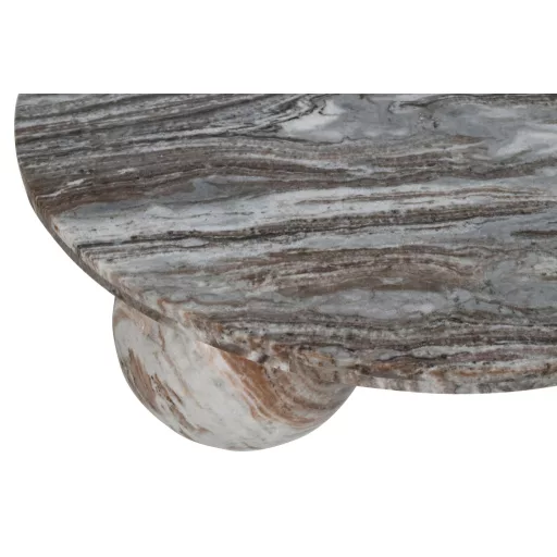 Exclusive márvány  dohányzóasztal különleges gömb formájú lábakkal.