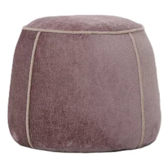   Pink puff puha bútorszövettel – modern textil ülőke dekoratív varrássa