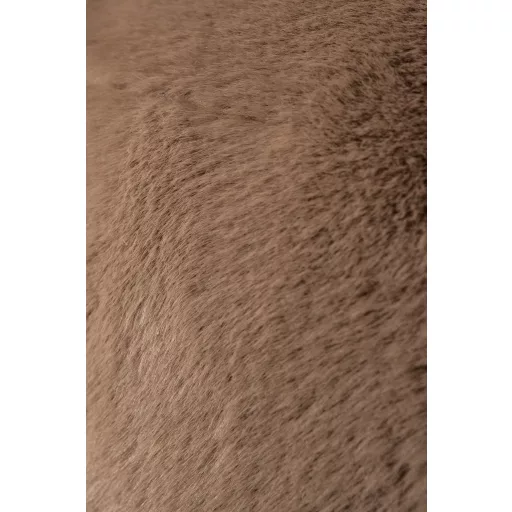 Világosbarna lounge fotel puha textil kárpittal – modern design karosszék