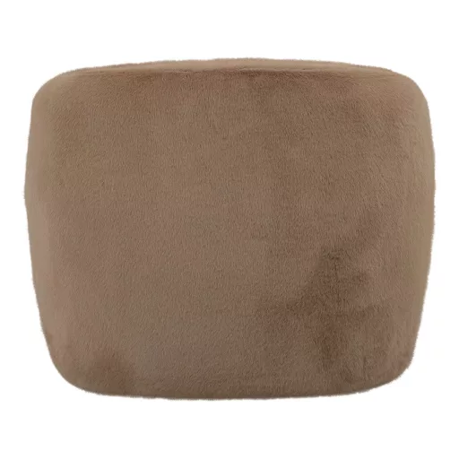 Világosbarna lounge fotel puha textil kárpittal – modern design karosszék