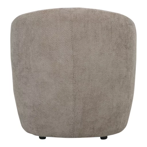 Modern bézs design fotel ívelt háttámlával – kárpitozott lounge fotel nappaliba