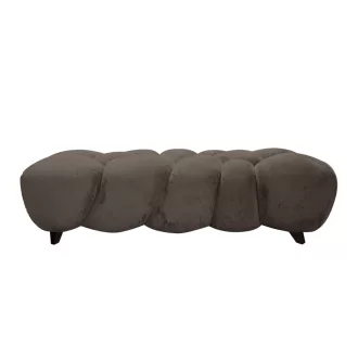   Modern kárpitozott design ülőpad – szoborszerű puff pad, puha textil kárpittal, nappaliba, előszobába, hálóba