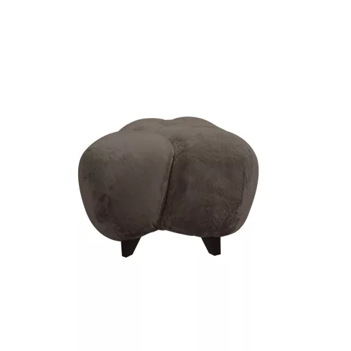 Modern kárpitozott design ülőpad – szoborszerű puff pad, puha textil kárpittal, nappaliba, előszobába, hálóba