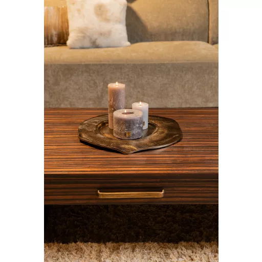 Téglalap alakú fa dohányzóasztal fiókokkal – modern nappali asztal