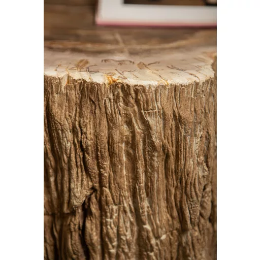 Egyedi fa rönk dohányzóasztal természetes felülettel és masszív megjelenéssel