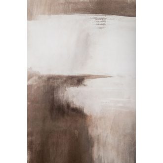   Modern bézs absztrakt festmény – Nagyméretű minimalista falikép nappaliba- az enterior képen a jobb oldali