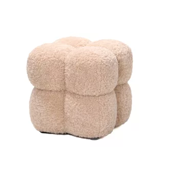Beige puha puff – puha ülőke modern enteriőrbe,