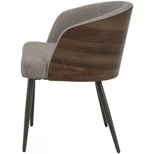 Mink szín, kárpitozott design szék