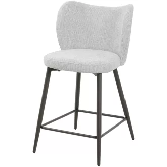 Kárpitozott design szék – Modern forma, fekete lábakkal
