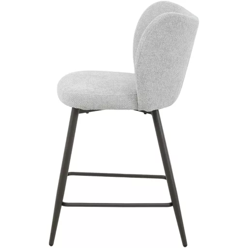 Kárpitozott design szék – Modern forma, fekete lábakkal