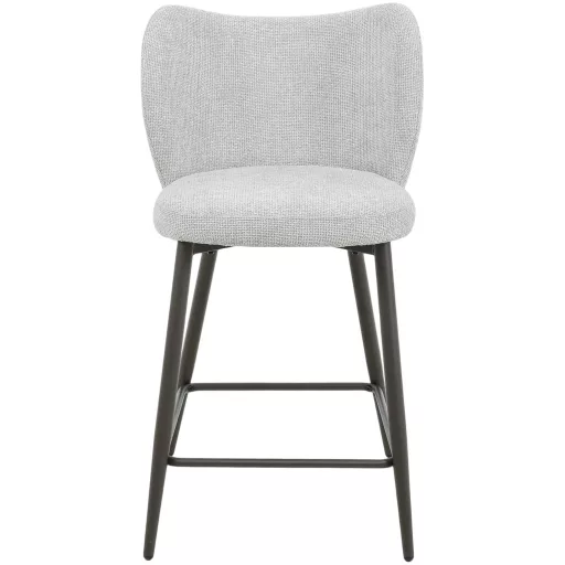 Kárpitozott design szék – Modern forma, fekete lábakkal