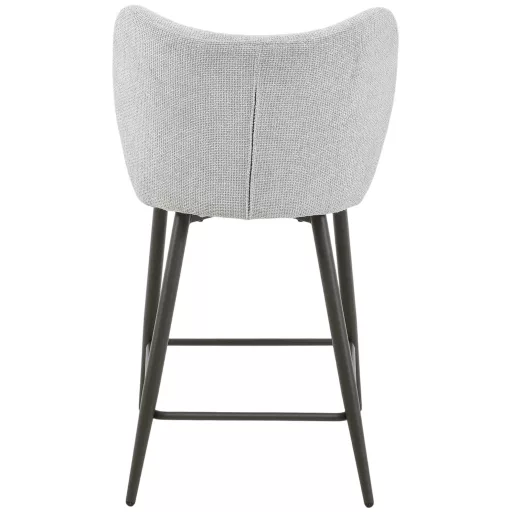 Kárpitozott design szék – Modern forma, fekete lábakkal