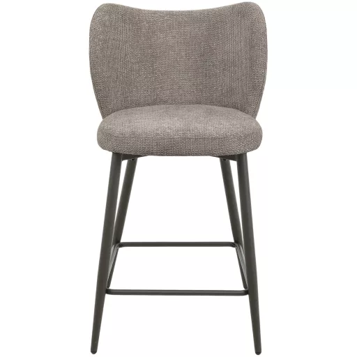 Kárpitozott design szék – Modern stílus, fekete lábakkal