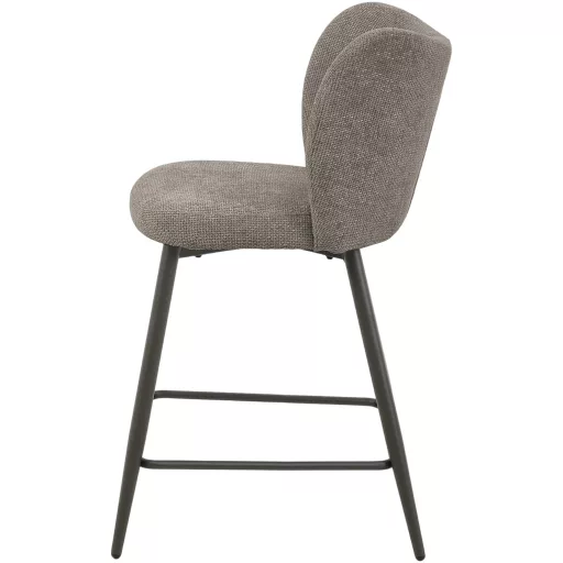 Kárpitozott design szék – Modern stílus, fekete lábakkal
