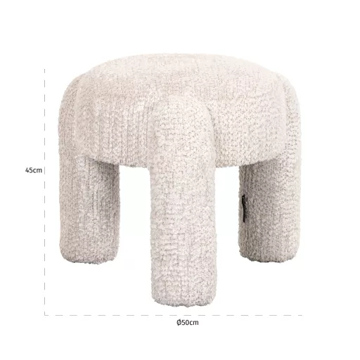 Modern, letisztult puff, amely stílusos és praktikus kiegészítője bármely enteriőrnek. Ideális ülőhelyként vagy dekorációs elemként.45X47X45cm